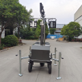 automatic lifting light tower for constructio