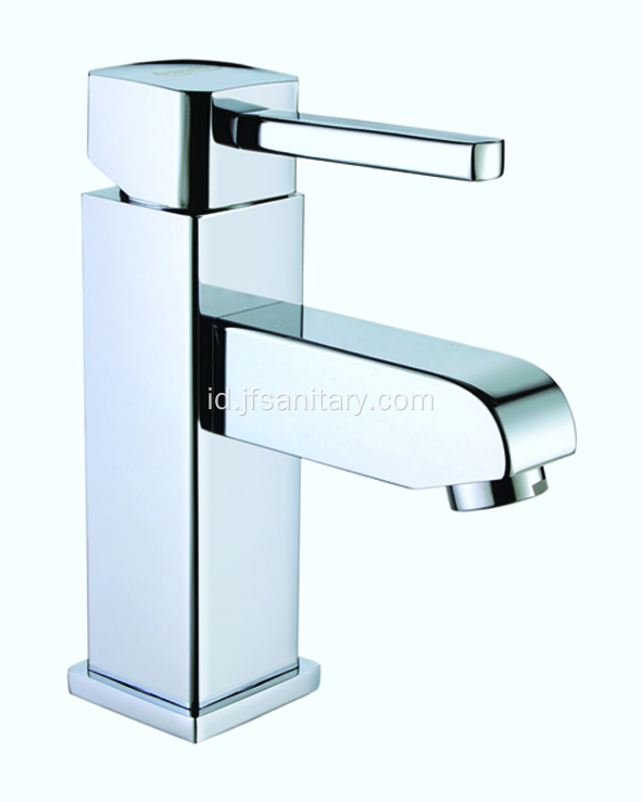 Tunggal pegangan kuningan vanity basin mixer faucet