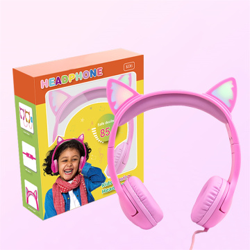 Auriculares de control de volumen de 3.5 mm auriculares para niños