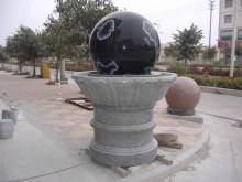 Shanxi Black Granite Floating Ball Water Fountains for Garden Decoration