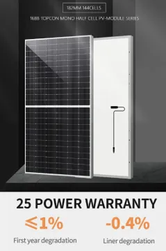 Topcon solar panel 430W N-type high efficiency black