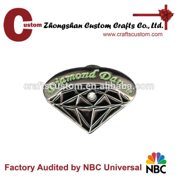 custom diamond shape metal lapel pin lapel pin making supplies