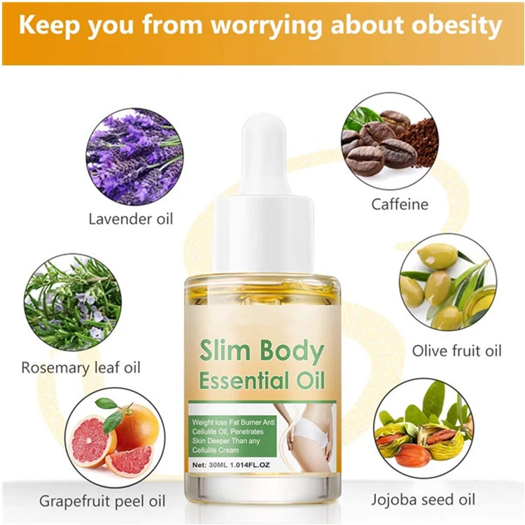 Custom Anti Cellulite Oil Slimming Massage Oil Body Fat Burning Massage Oil