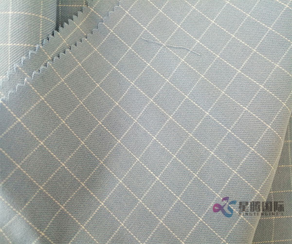 Blue Check 100% Cotton Yarn Dyed Fabric