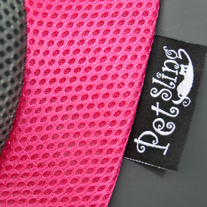 Roze PVC en Mesh Pet Sling voor honden