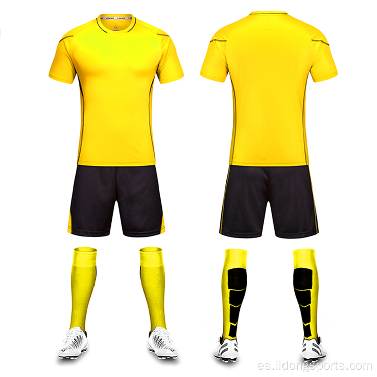 Set Jersey de camiseta de fútbol de fútbol de fútbol personalizado
