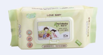 80PCS Baby Wipe Manufactory Alchol Free Wet Wipes with a Cover