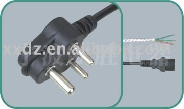 South africa power cord,SABS approved