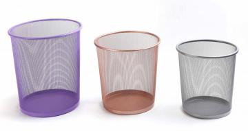 Wire Metal Mesh Office Desk Organizer Dustbin Wastebin