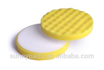 6" Car foam polishing pad/Heavy-Cut foam pad/Yellow sponge/Waffle