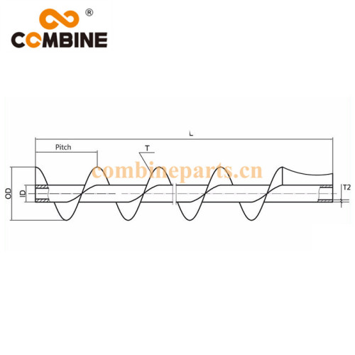 strong earth parts power augers for combine harvester