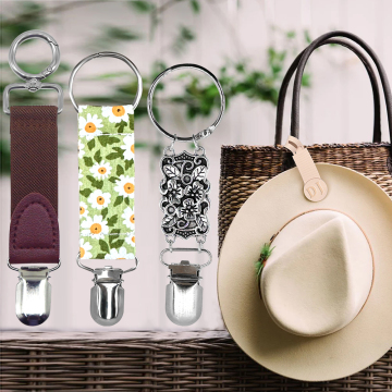 Magnetic Woven Fabric Hat Clip Holder for Travel