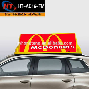 Advertising board pizza car led roof signs