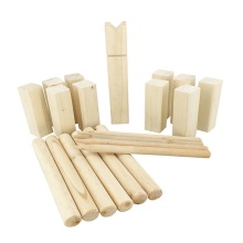 Original Viking Chess Lawn Game: Outdoor Wooden Giant KUBB Set
