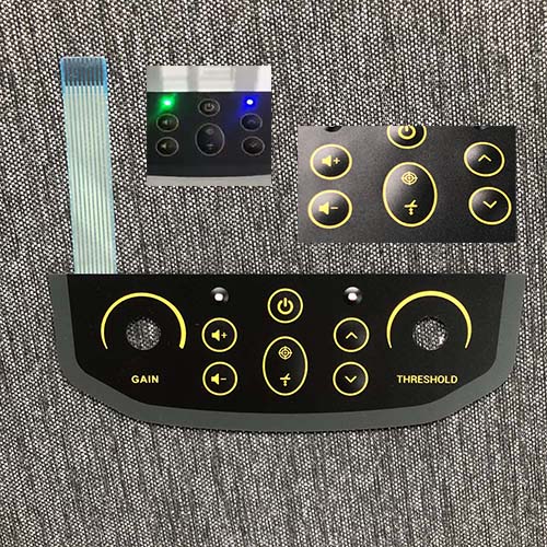 LED embossed button membrane switch