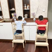 Kids Learning Tower: Toddler Wood Step Stool for Kitchen Help