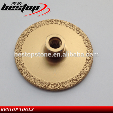 Bestop Vacuum Brazed Diamond Cutting Grinding Wheel for Stone