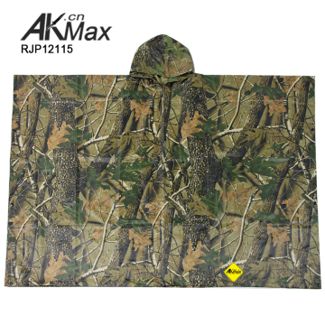Camo Hunting raincoat Waterproof Poncho Camouflage Rain Coat Tactical Poncho Shelter