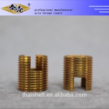 High precision self-tapping threaded inserts for plastic