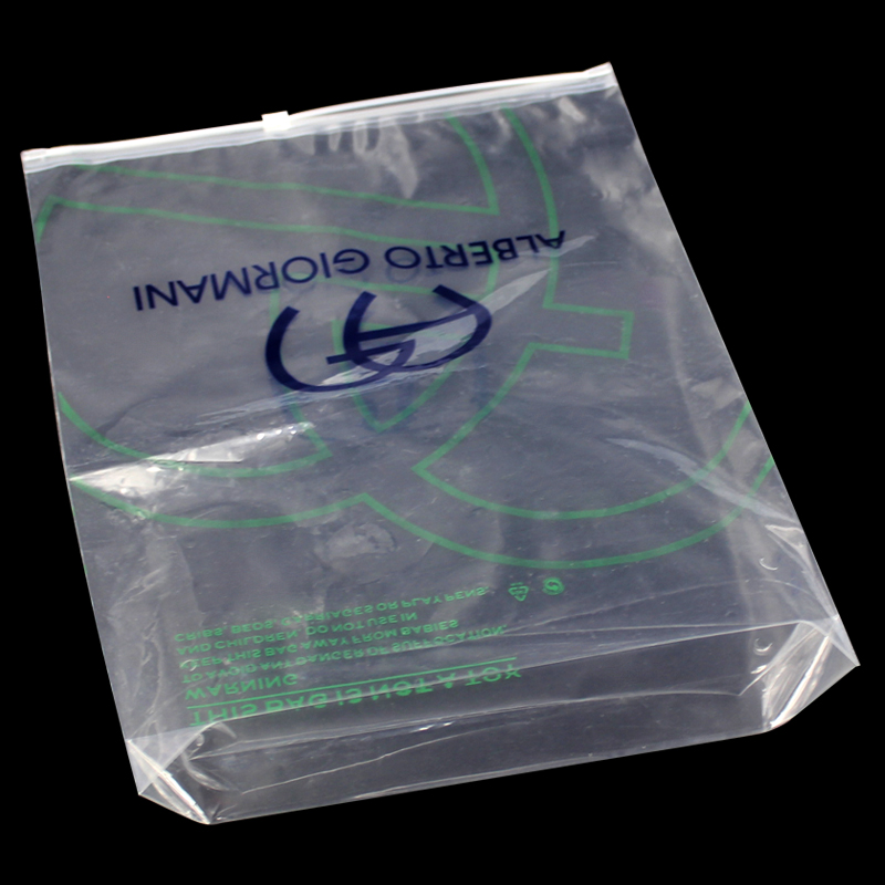 Poly Pe Clear Zipper Bag Self Resealable Plastic