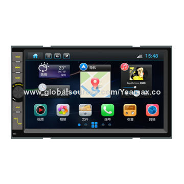 Car multimedia DVD player with HD TFT and capacity multiple touches screen