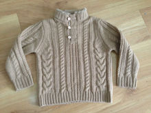 Nice cable knit baby wool sweater design