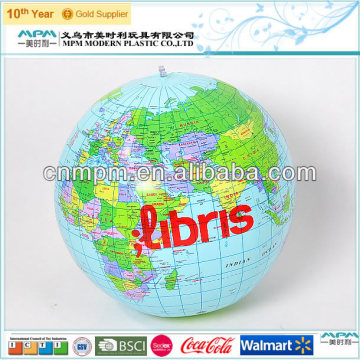 Inflatable globe atlas world map beach ball