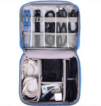 Portable Travel Makeup Train Case: Cosmetics Bag with Digital Product Storage