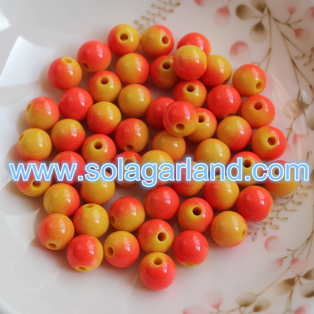 Red Yellow Two Tone Fishing Charms