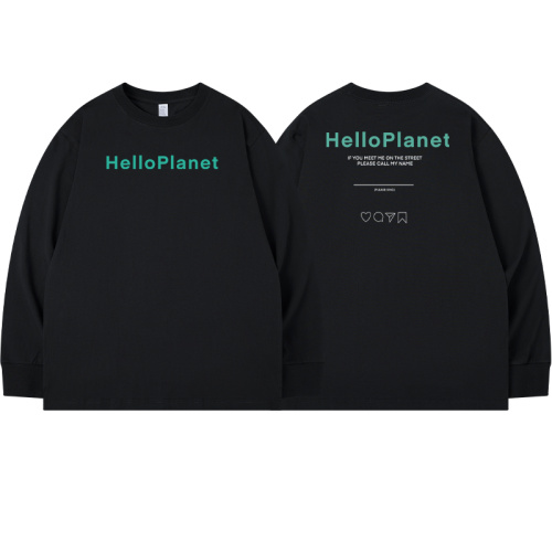 Unisex blank men long sleeves oversized heavy t-shirt