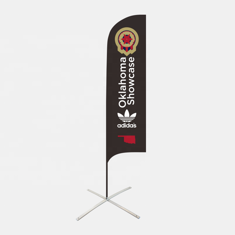 hot sale outdoor feather banner double side with flag pole