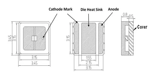 High Power 275nm LED Duv Module