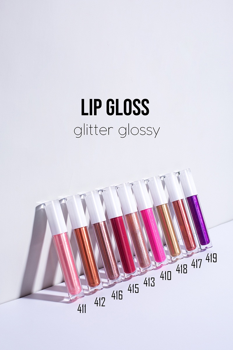 15 colors shiny lipgloss and glitter lip gloss Small quantities of wholesale custom bright lip glaze suppliers