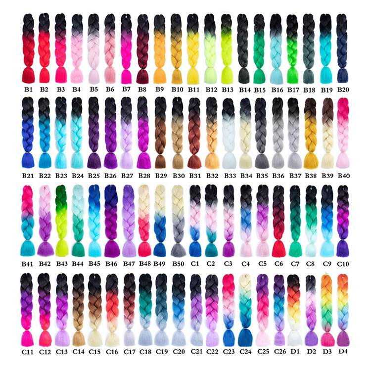 Free Sample Synthetic Crochet Hair Extension Jumbo Yaki Pre Stretch Jumbo Braiding Hair For Black Women
