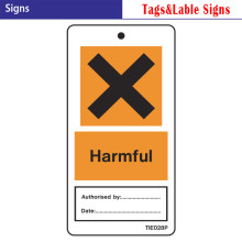 Harmful warning and caution tags ,PVC stickers labels safety tags