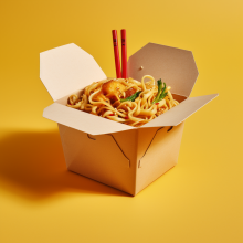 Custom Biodegradable Pasta Noodle Boxes