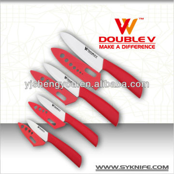 red ceramic knife small