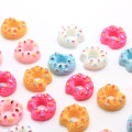 Take A Bit Donut Resin Flatback Cabochons Kawaii Streuseln Dekoration Puppenhaus Essen Donuts Schleim Charms für DIY Dekoration