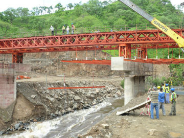 Steel / Timber Deck Bailey Bridges / Portable Steel Bridges / Steel Prefabricated Bridges