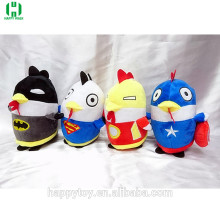 superhero chicken customize plush stuffed toys