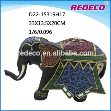 Large resin indian elephant sculpture