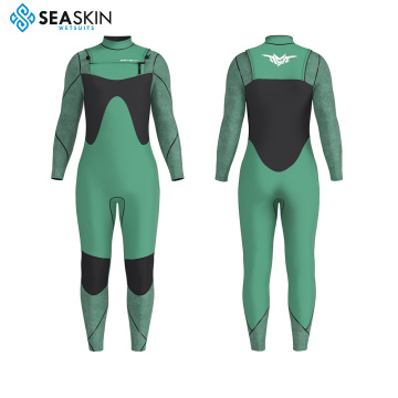 Menskin da marina da 4/3 mm wetsuit neoprene con cerniera toracica per imbarco