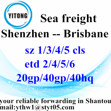 Shenzhen Sea Freight Shipping to Brisbane