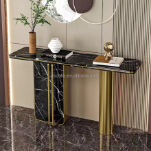 Stainless Steel Entryway Console Tables for Living Rooms and Hallways