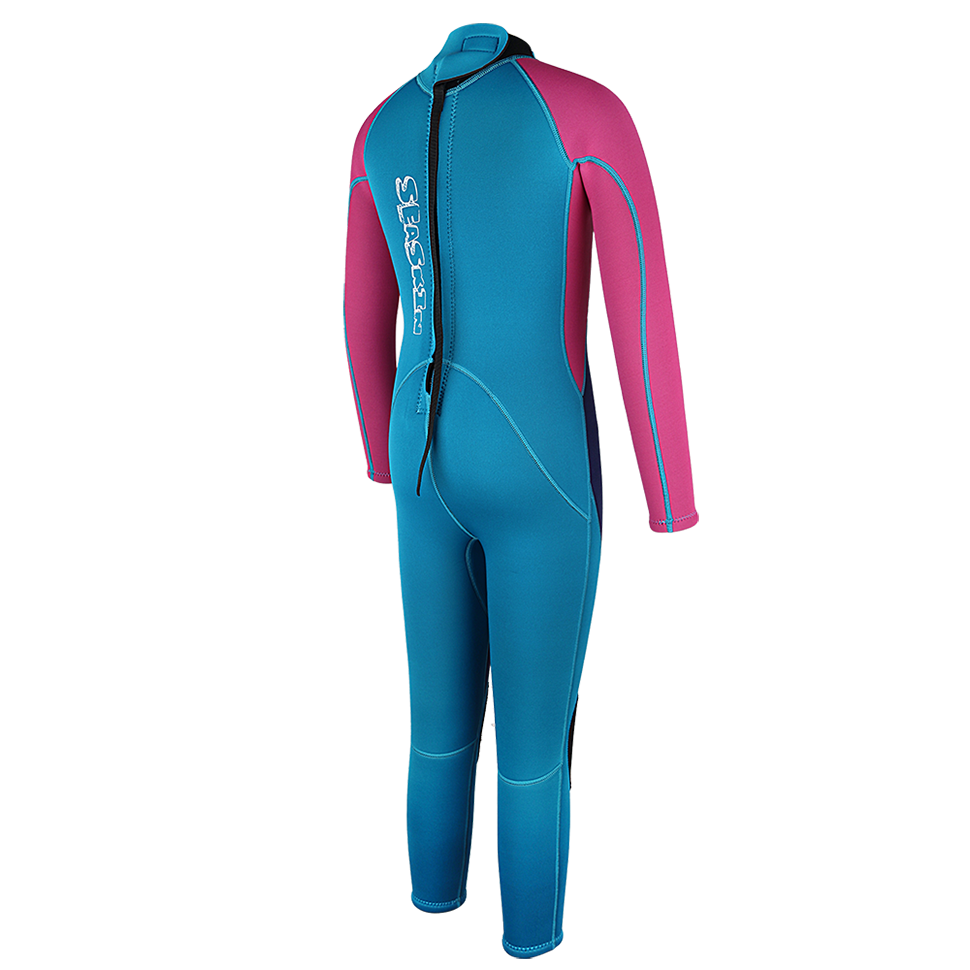 Zeegeten kinderen terug zip neopreen zwemmen duiken wetsuit