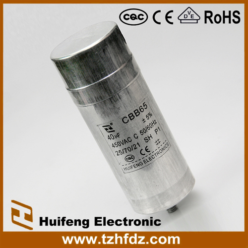 Cbb65 Air Conditioner Polypropylene Film Capacitor 450V 40UF