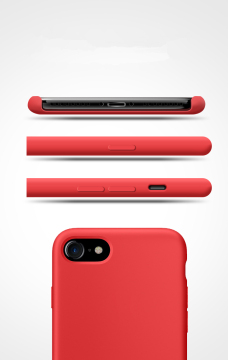Red silicone phone case for Iphone8