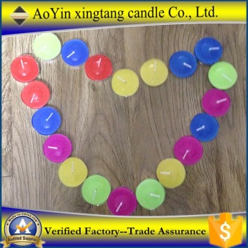 High quality colorful tealight candle