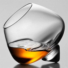 Hediye Kutusunda Eski Moda Scotch &amp; Bourbon Bardakları 4&#39;lü Eğik Kristal Viski Bardakları Seti