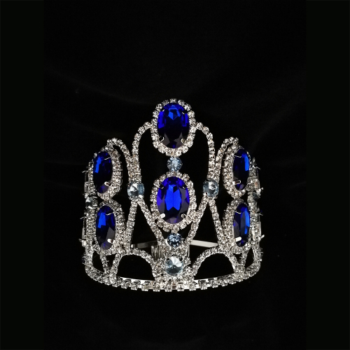 Christmas Color Rhinestone Tiara King Pageant Crown